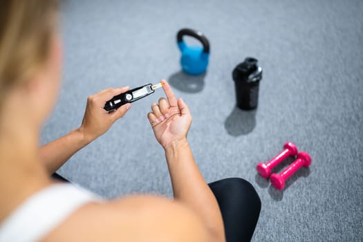 Diabetes And Sport. Healthy Lifestyle And Glucometer