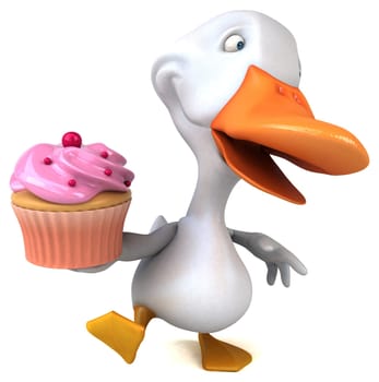 Fun duck - 3D Illustration