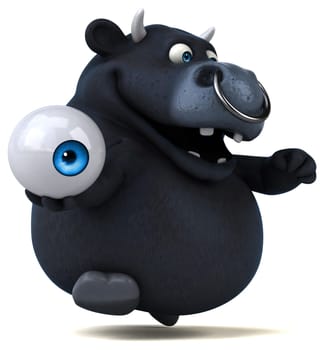 Black bull - 3D Illustration
