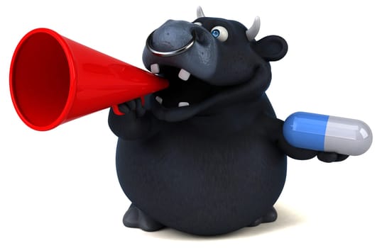 Black bull - 3D Illustration