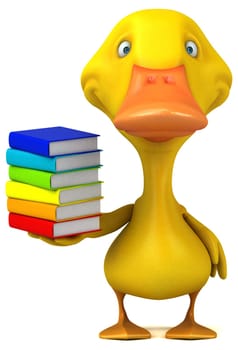 Fun duck - 3D Illustration