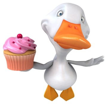 Fun duck - 3D Illustration