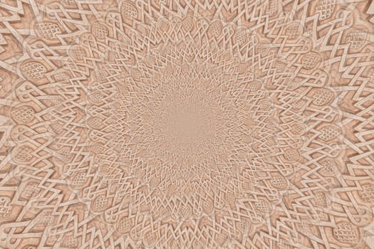 Arab background remanding to Islam culture. Design created from a 13th century architectural detail using droste effect.