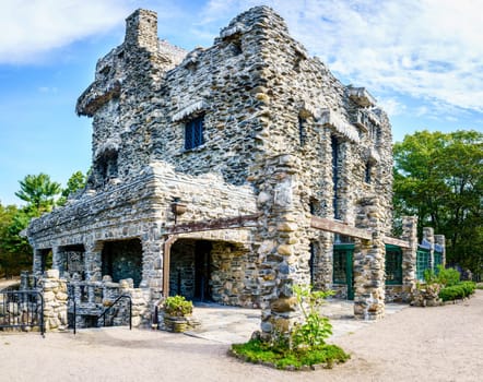 Former private residence of an American actor William Gillette in Gillette Castle State Park in Connecticut