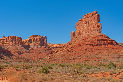 Massive Pillars in the American West in the Valley of the Gods in Utah