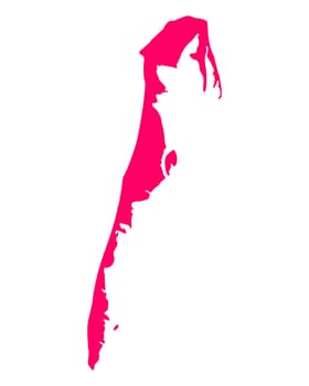 Map of Hiddensee
