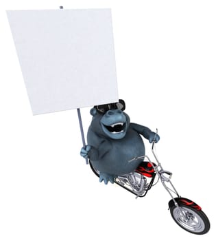Fun gorilla - 3D Illustration