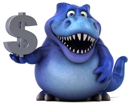 Fun dinosaur - 3D Illustration