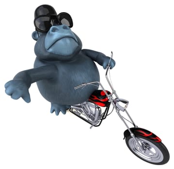 Fun gorilla - 3D Illustration
