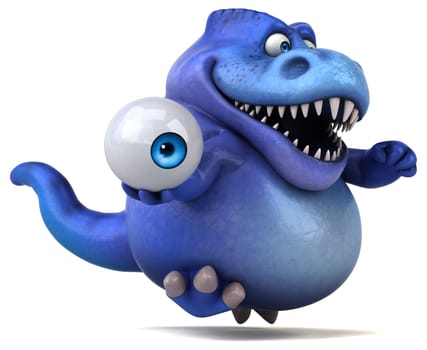 Fun dinosaur - 3D Illustration