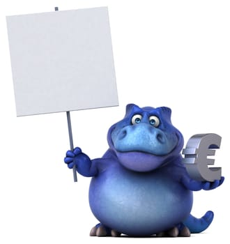 Fun dinosaur - 3D Illustration