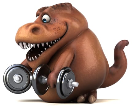 Fun dinosaur - 3D Illustration