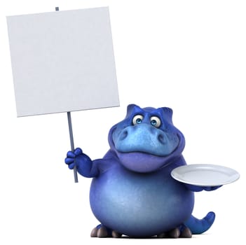 Fun dinosaur - 3D Illustration