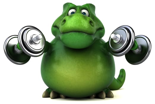 Fun dinosaur - 3D Illustration