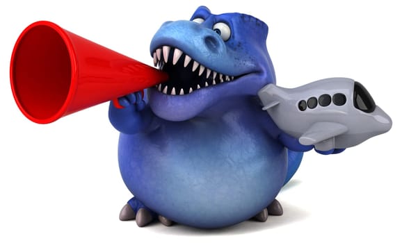 Fun dinosaur - 3D Illustration