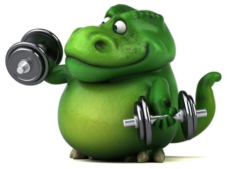 Fun dinosaur - 3D Illustration