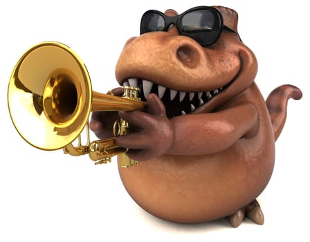 Fun Trex - 3D Illustration