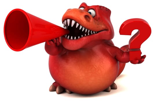 Fun dinosaur - 3D Illustration