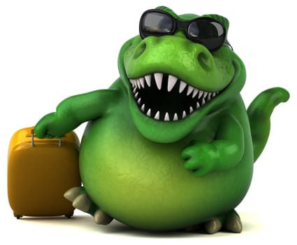 Fun dinosaur - 3D Illustration