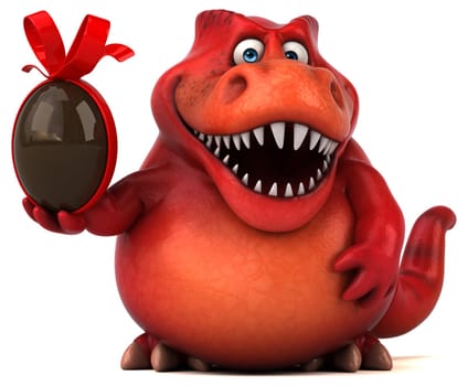 Fun dinosaur - 3D Illustration