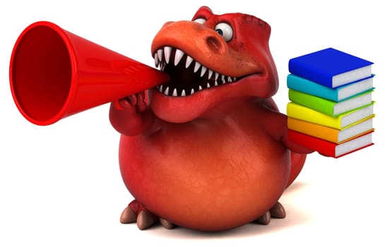 Fun dinosaur - 3D Illustration
