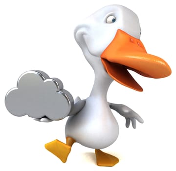 Fun duck - 3D Illustration