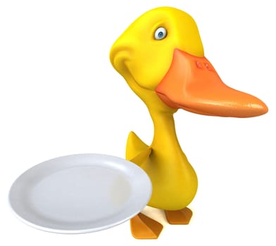 Fun duck - 3D Illustration