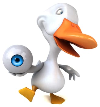 Fun duck - 3D Illustration