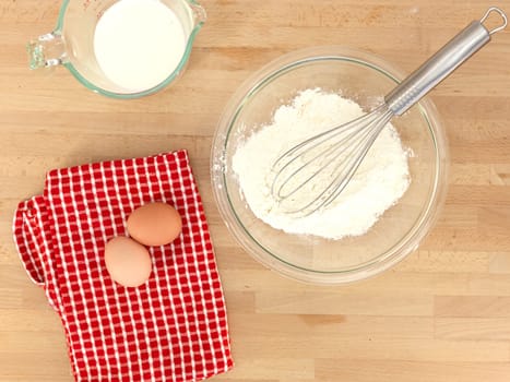 A close up shot of baking equipment