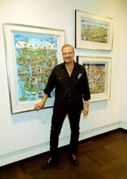 Charles Fazzino at the Galerie Mensing Hamburg . exhibition of Charles Fazzino artwork in Germany 2021