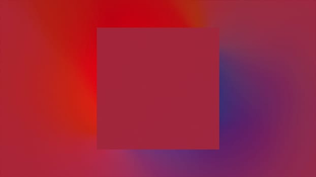 Geometric square with 3d render of light shadows. Minimalistic background with shimmering block of modern interior. Simple mosaic element and trendy digital decoration