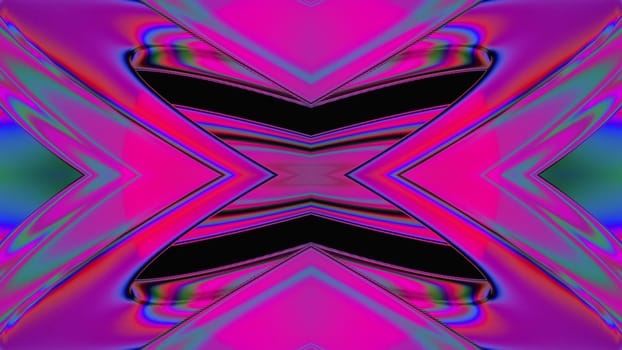 Futuristic 3d render of wavy mirror fractals with complex natural tracery. Fantasy textures of trendy surrealism. Rectangular petals of spring bloom and festive mood