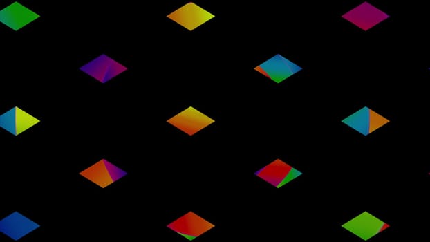 Geometric cubes in 3d render correct construction on surface. Futuristic mosaic with gradient textures. Creative digital presentation with simple structural elements.