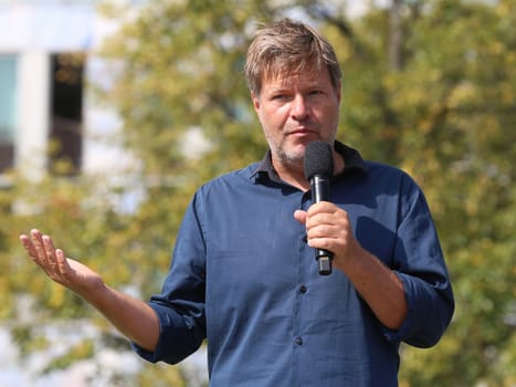 deutscher Politiker Robert Habeck Partei Bündnis 90 Die Grünen