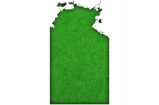 Map of Northern Territory on green felt
