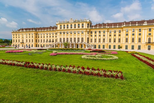 Schonbrunn Palace was the main summer residence of the Habsburg rulers. It's a rococo palce now became an Unesco world heritage site