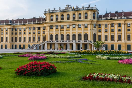 Schonbrunn Palace was the main summer residence of the Habsburg rulers. It's a rococo palce now became an Unesco world heritage site