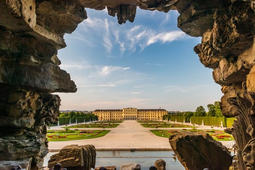 Schonbrunn Palace was the main summer residence of the Habsburg rulers. It's a rococo palce now became an Unesco world heritage site