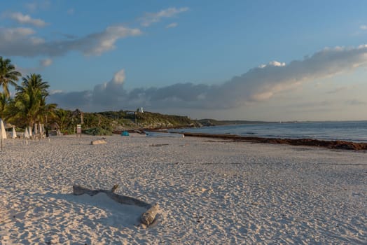 Sunrise on Tulum Beach, Quintana Roo, Mexico