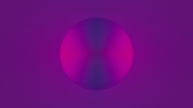Bright ball with colorful 3d render gradient floating on surface. Creative minimalism with simple geometrically round shape. Futuristic planet in abstract space