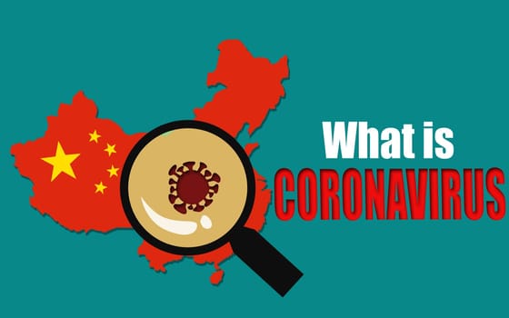 Wuhan coronavirus 2019-nCoV concept. An outbreak occurs in Wuhan, China. 3d rendering