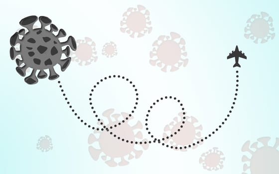 Wuhan coronavirus 2019-nCoV concept. An outbreak occurs in Wuhan, China. 3d rendering