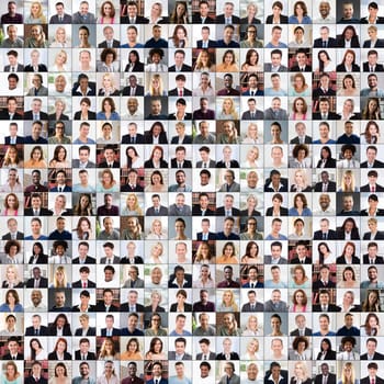 Diverse People Avatar Headshots. Person Face Portraits