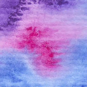 Hand painted watercolor background with gradient wash. Vector illustration