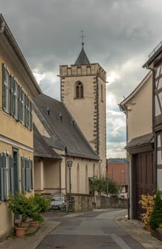 The classicist Streitkirche, Kronberg, Taunus, Germany