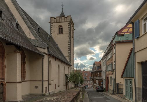 The classicist Streitkirche, Kronberg, Taunus, Germany