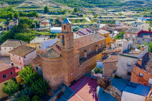 Church of the Asuncion in Grisel Zaragoza Aragon Spain