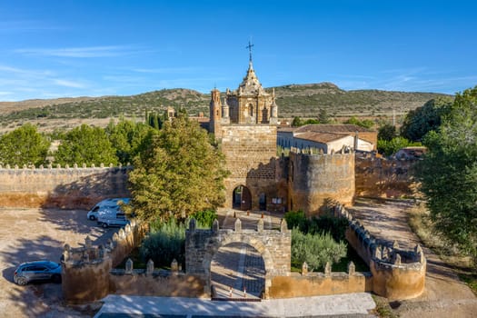 Entrance to the Veruela Abbey Royal Monastery of Santa Maria de Veruela, Vera de Moncayo, Zaragoza, Aragon, Spain