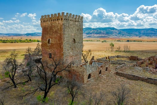 Gorgoji Tower belongs to its construction in the twelfth century, Alcaraz Albacete Spain