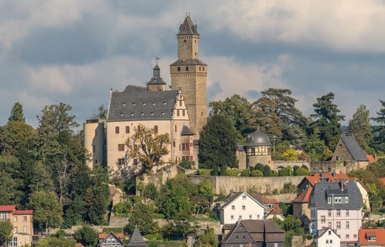 View of the old town and castle of Kronberg im Taunus, Germany